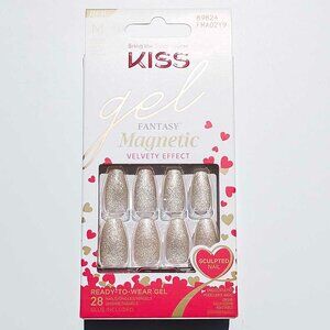 KISS Gel Fantasy Magnetic Valentine’s Day Nails - Gold Star